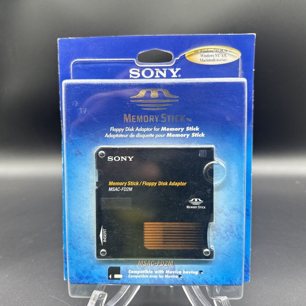Sony Memory Stick Vtg Floppy Disc Interface Adapter Memory Stick (MSAC-FD2MA)